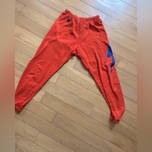Aviator Nation Blue and Orange Track Pants